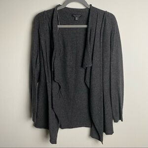 Saks Fifth Avenue Cashmere Cardigan Dark Grey Small